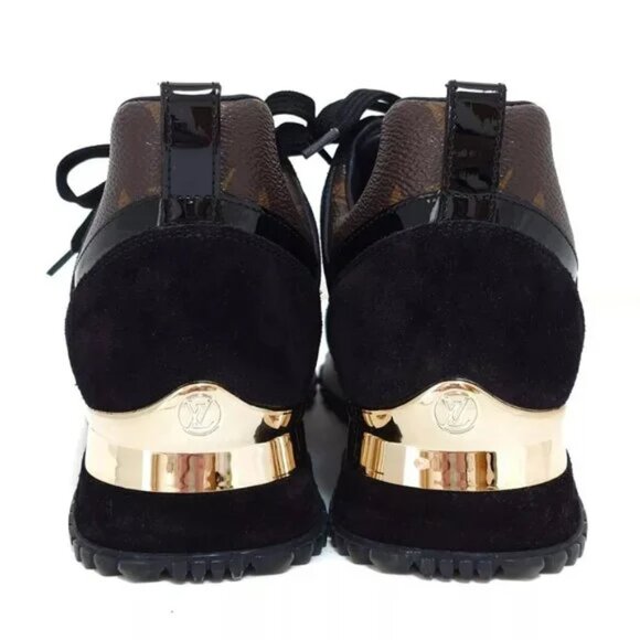 100% Authentic LOUIS VUITTON Run Away Sneaker Noir Women's Sneakers 692-101824 - Picture 3 of 6